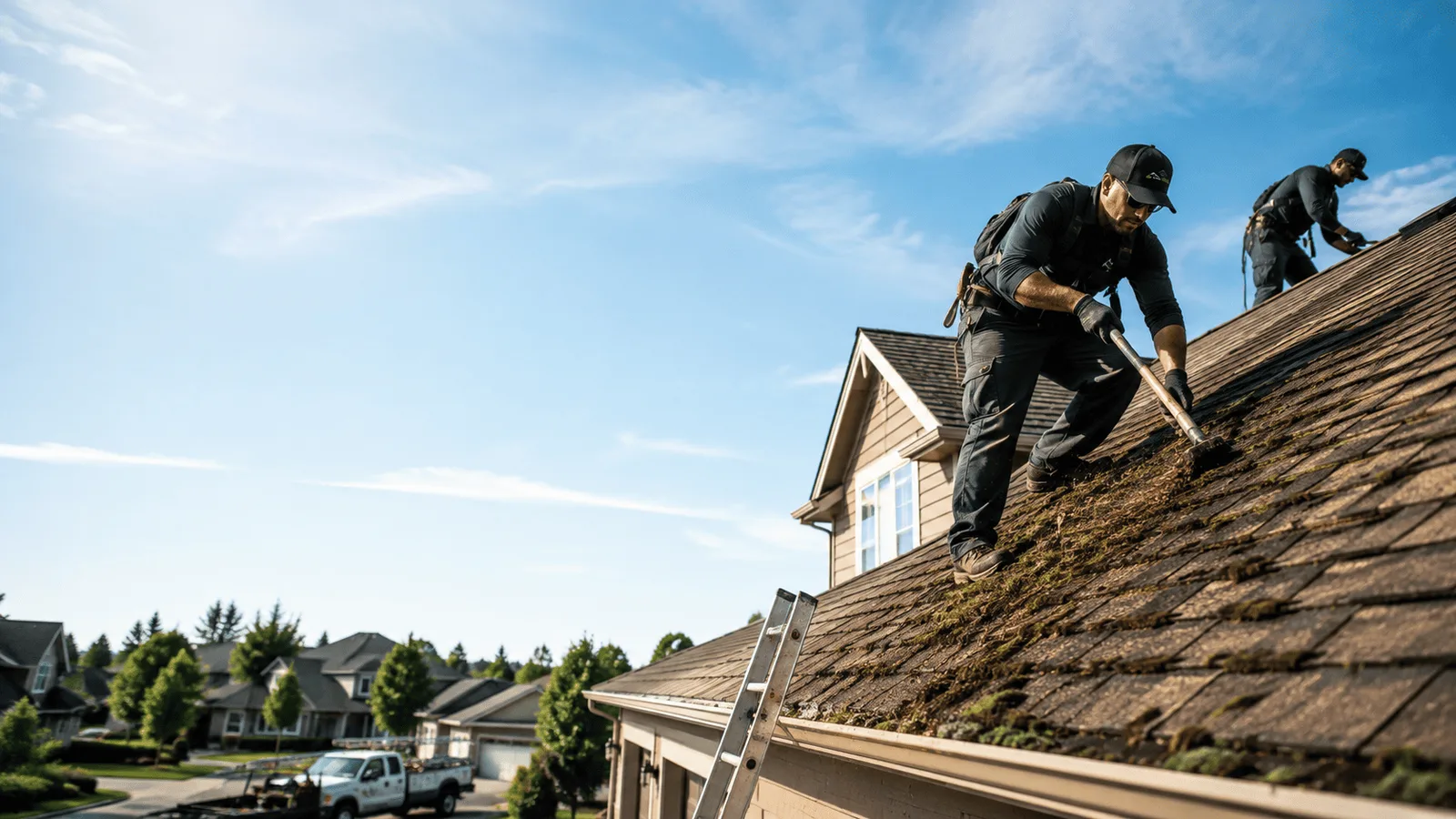 Roof Moss Removal in Marquez, TX near me